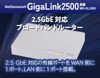 2.5GbE対応ルーターNetGenesis GigaLink2500